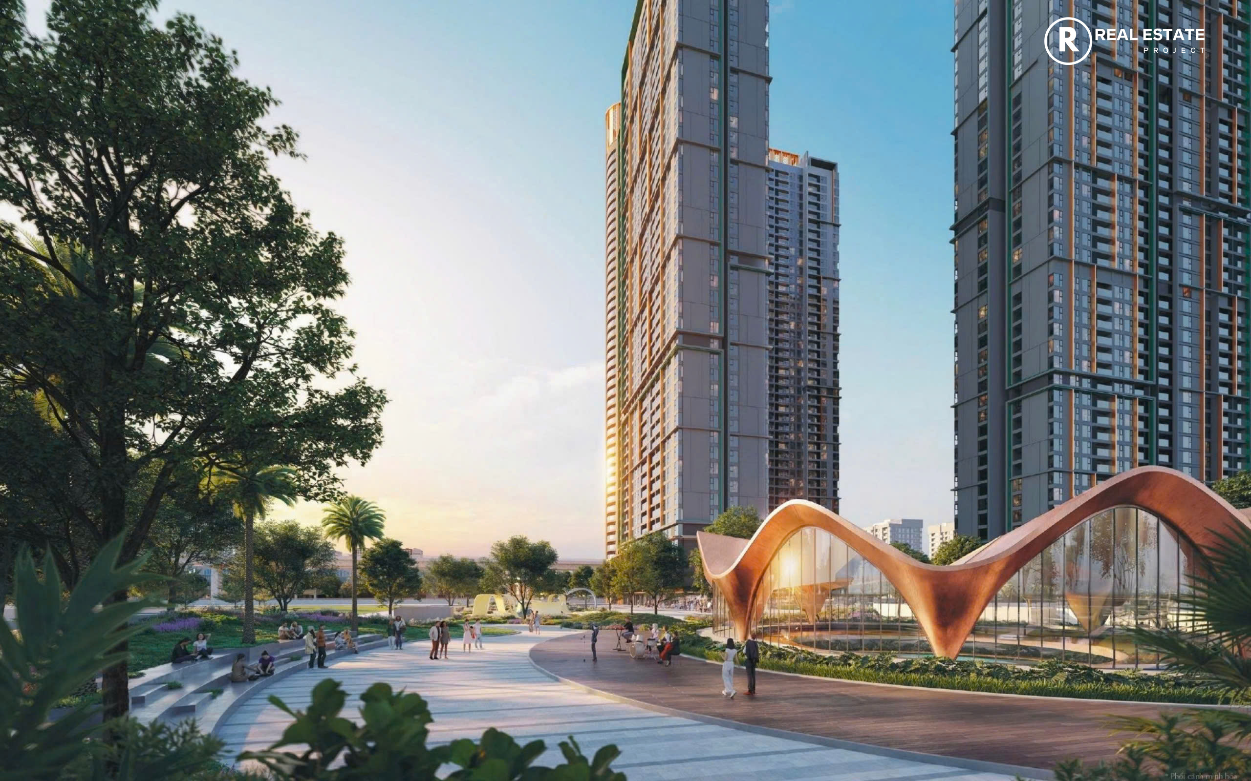 Phối cảnh Lumiere Hanoi Seasons Garden Masteries Homes Cao Xà Lá Nguyễn Trãi