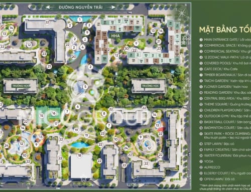 Sơ đồ mặt bằng tổng thể Hanoi Seasons Garden – Masterise Cao Xà Lá