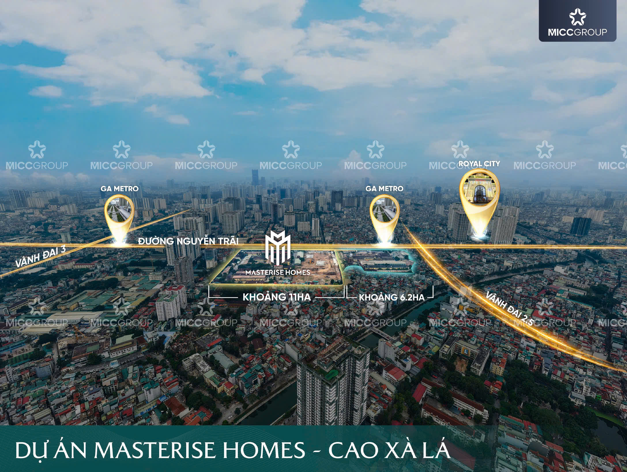 Vị trí dự án Lumiere Hà Nội Seasons Garden Masterise Cao Xà Lá